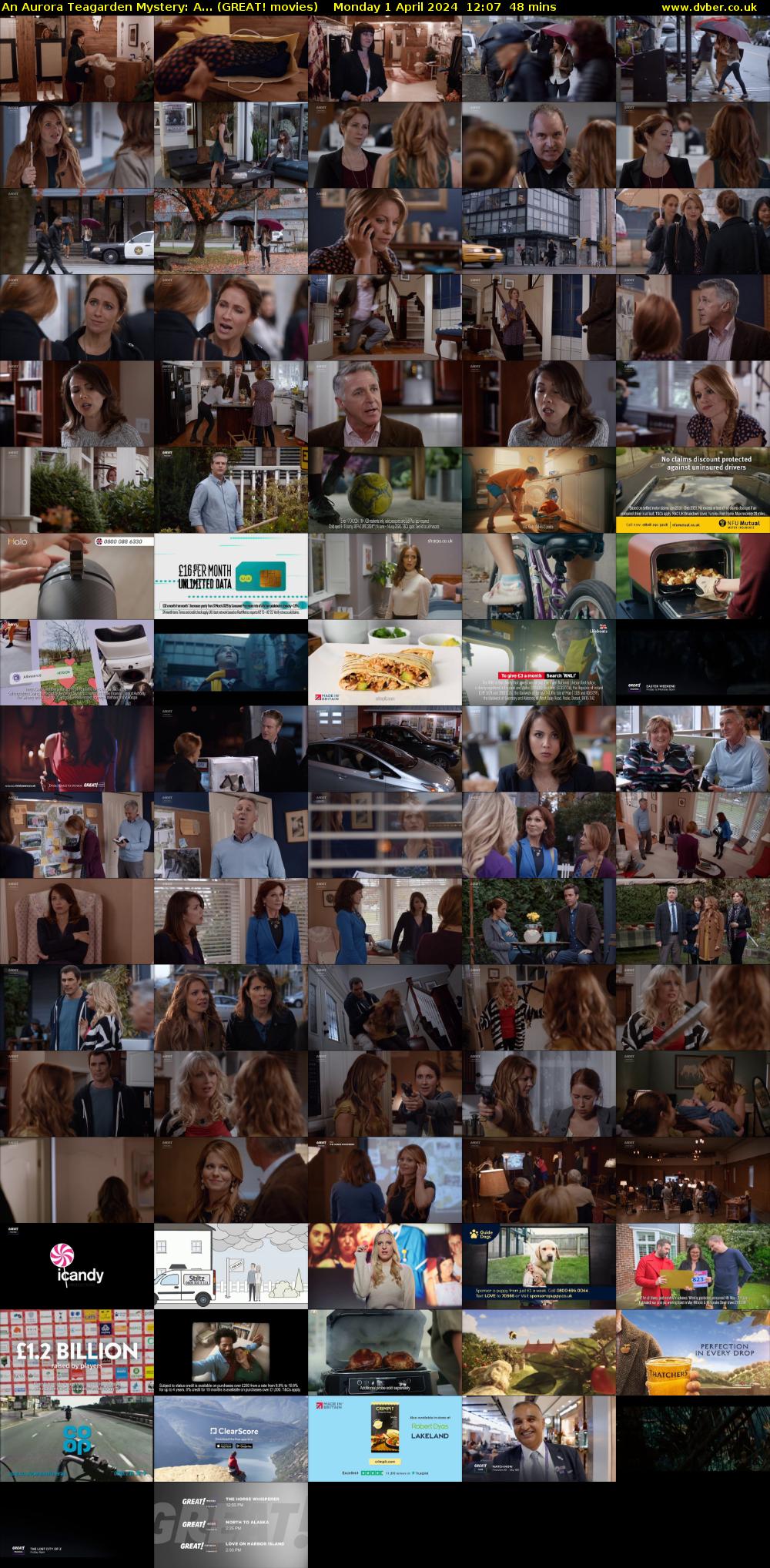 An Aurora Teagarden Mystery: A... (GREAT! movies) Monday 1 April 2024 12:07 - 12:55
