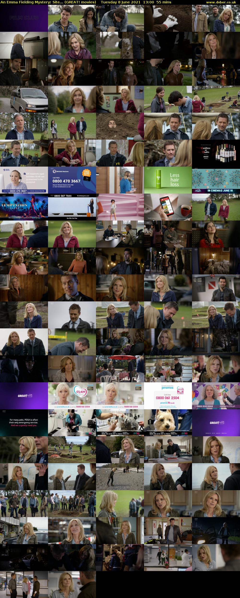 An Emma Fielding Mystery: Site... (GREAT! movies) Tuesday 8 June 2021 13:00 - 13:55