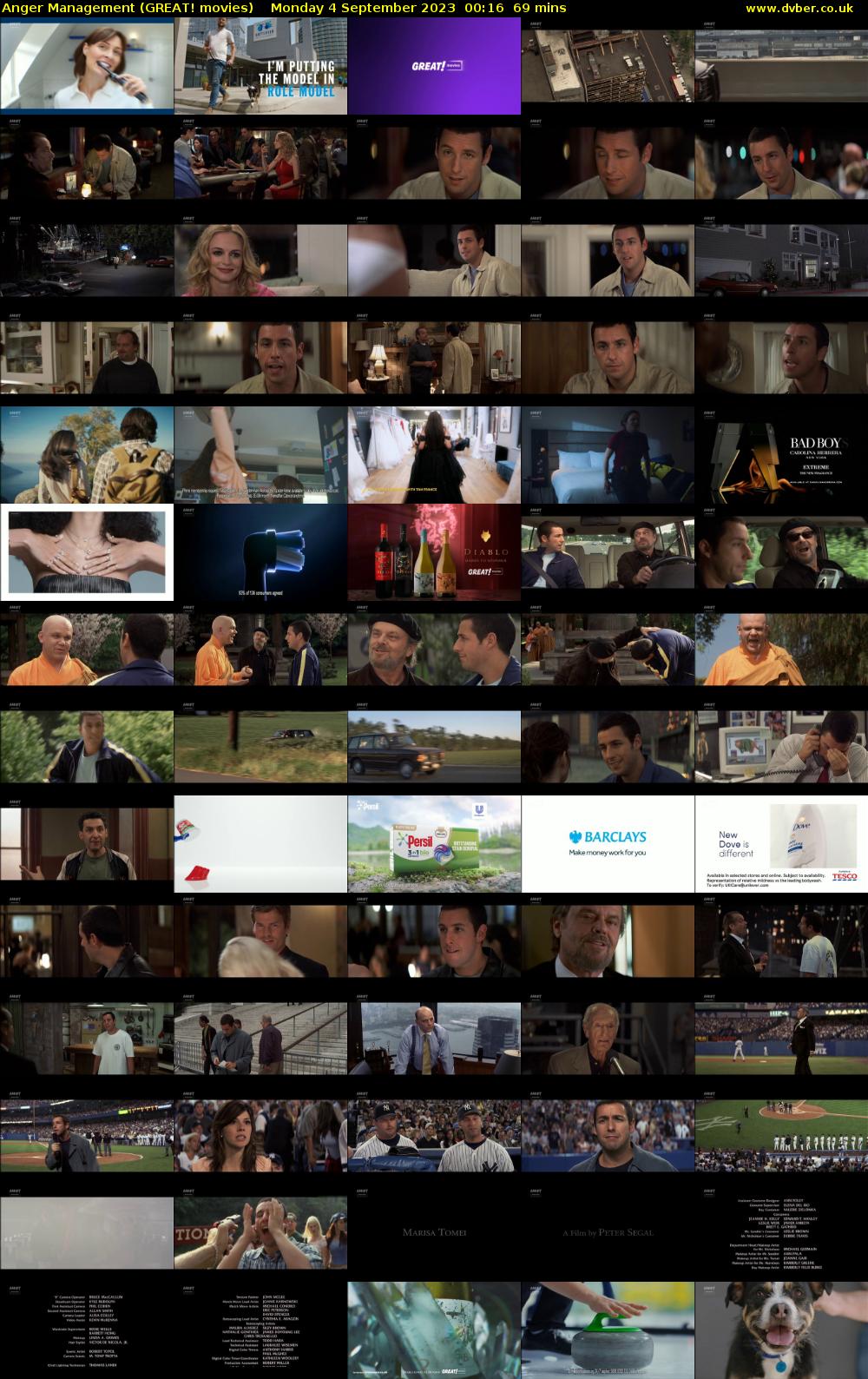 Anger Management (GREAT! movies) Monday 4 September 2023 00:16 - 01:25