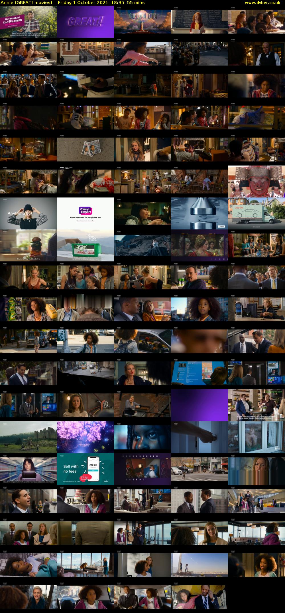 Annie (GREAT! movies) Friday 1 October 2021 18:35 - 19:30