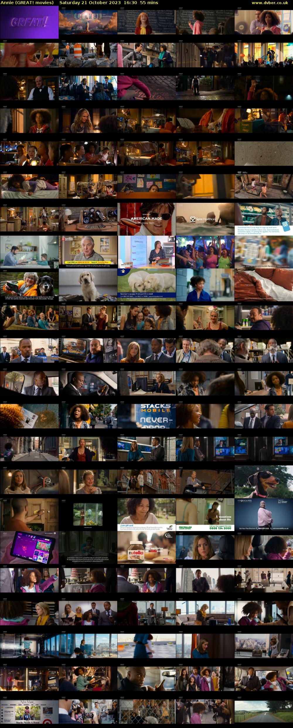 Annie (GREAT! movies) Saturday 21 October 2023 16:30 - 17:25