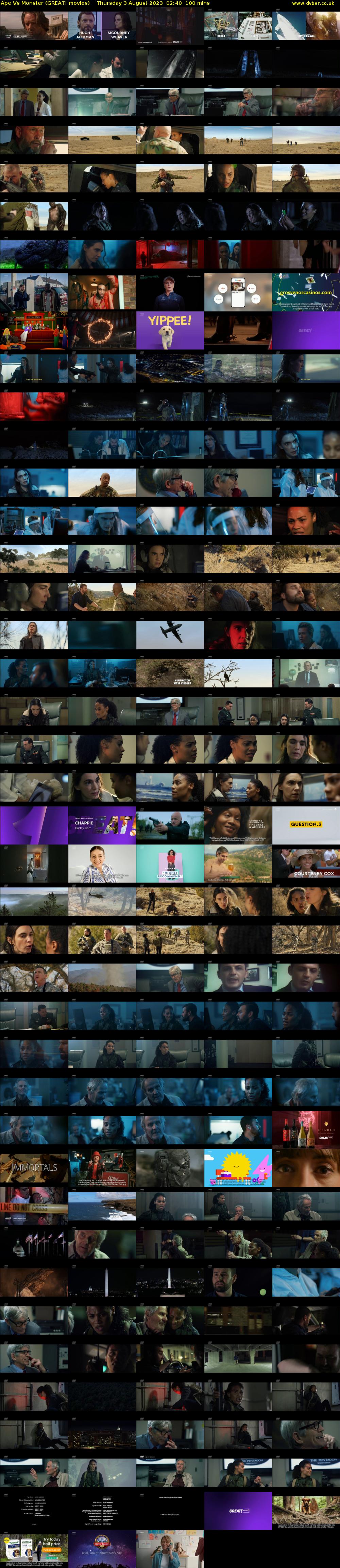 Ape Vs Monster (GREAT! movies) Thursday 3 August 2023 02:40 - 04:20