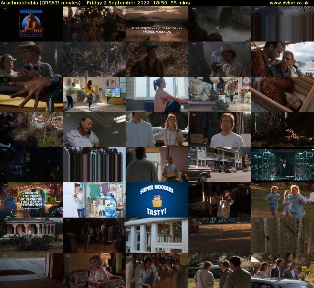 Arachnophobia (GREAT! movies) Friday 2 September 2022 18:50 - 19:45