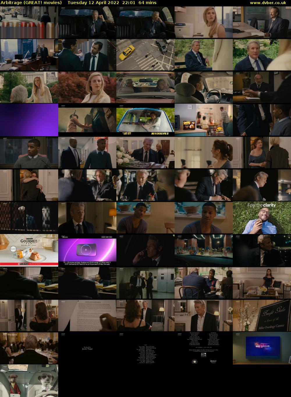 Arbitrage (GREAT! movies) Tuesday 12 April 2022 22:01 - 23:05