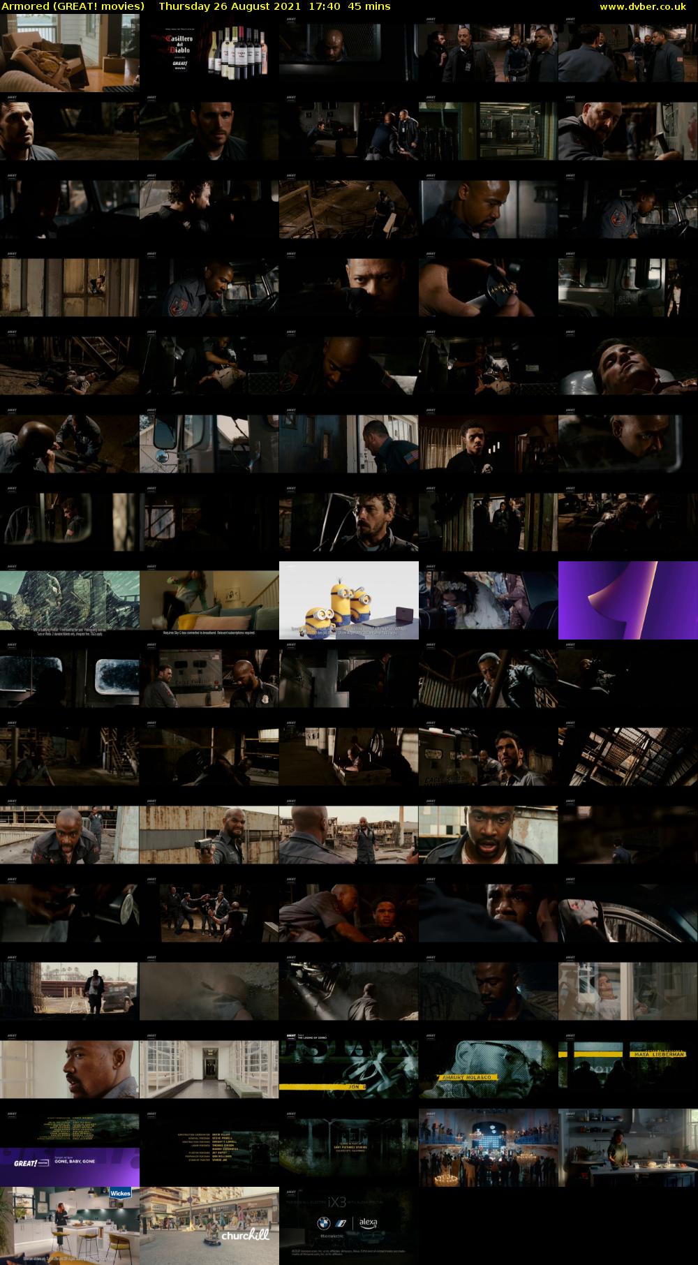 Armored (GREAT! movies) Thursday 26 August 2021 17:40 - 18:25