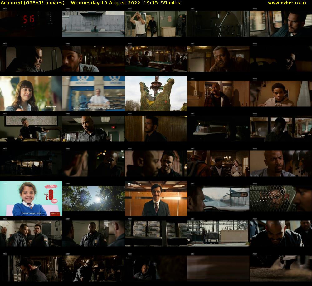 Armored (GREAT! movies) Wednesday 10 August 2022 19:15 - 20:10