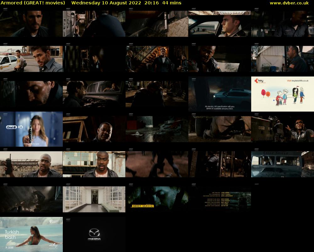 Armored (GREAT! movies) Wednesday 10 August 2022 20:16 - 21:00