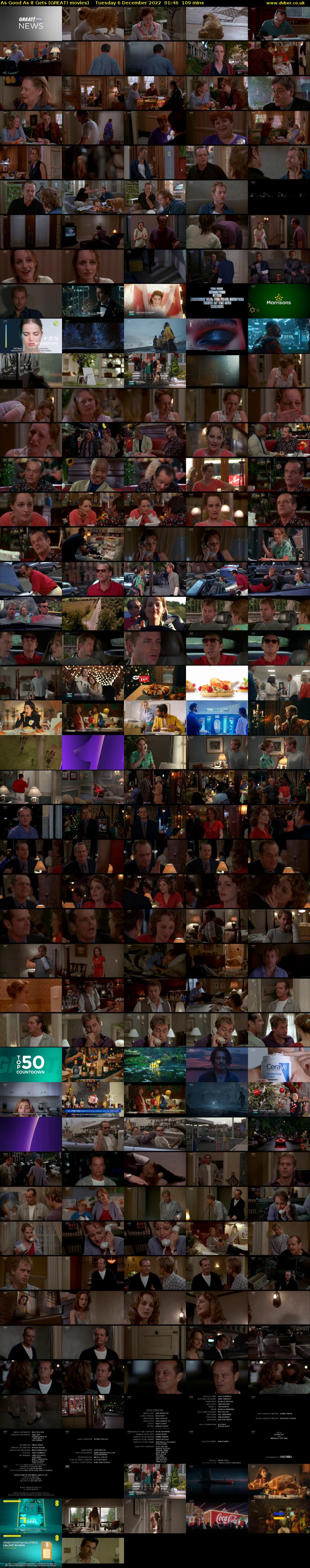 As Good As It Gets (GREAT! movies) Tuesday 6 December 2022 01:46 - 03:35