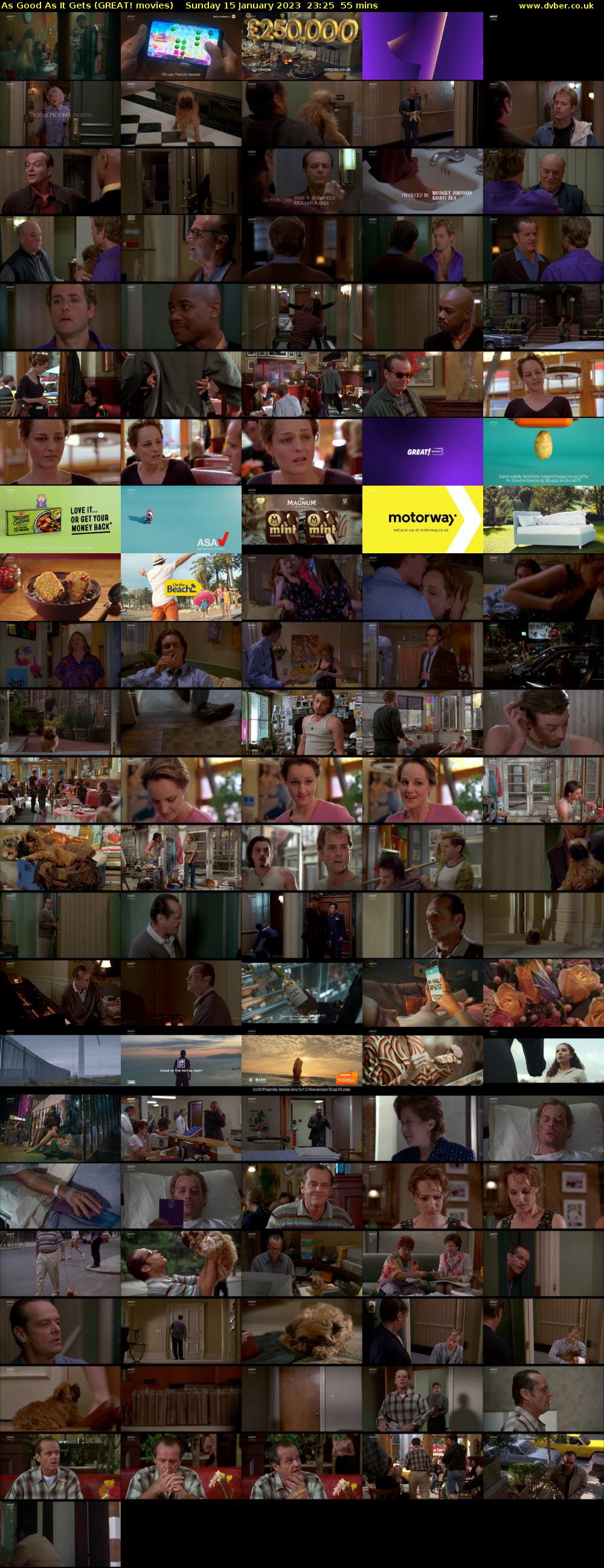 As Good As It Gets (GREAT! movies) Sunday 15 January 2023 23:25 - 00:20