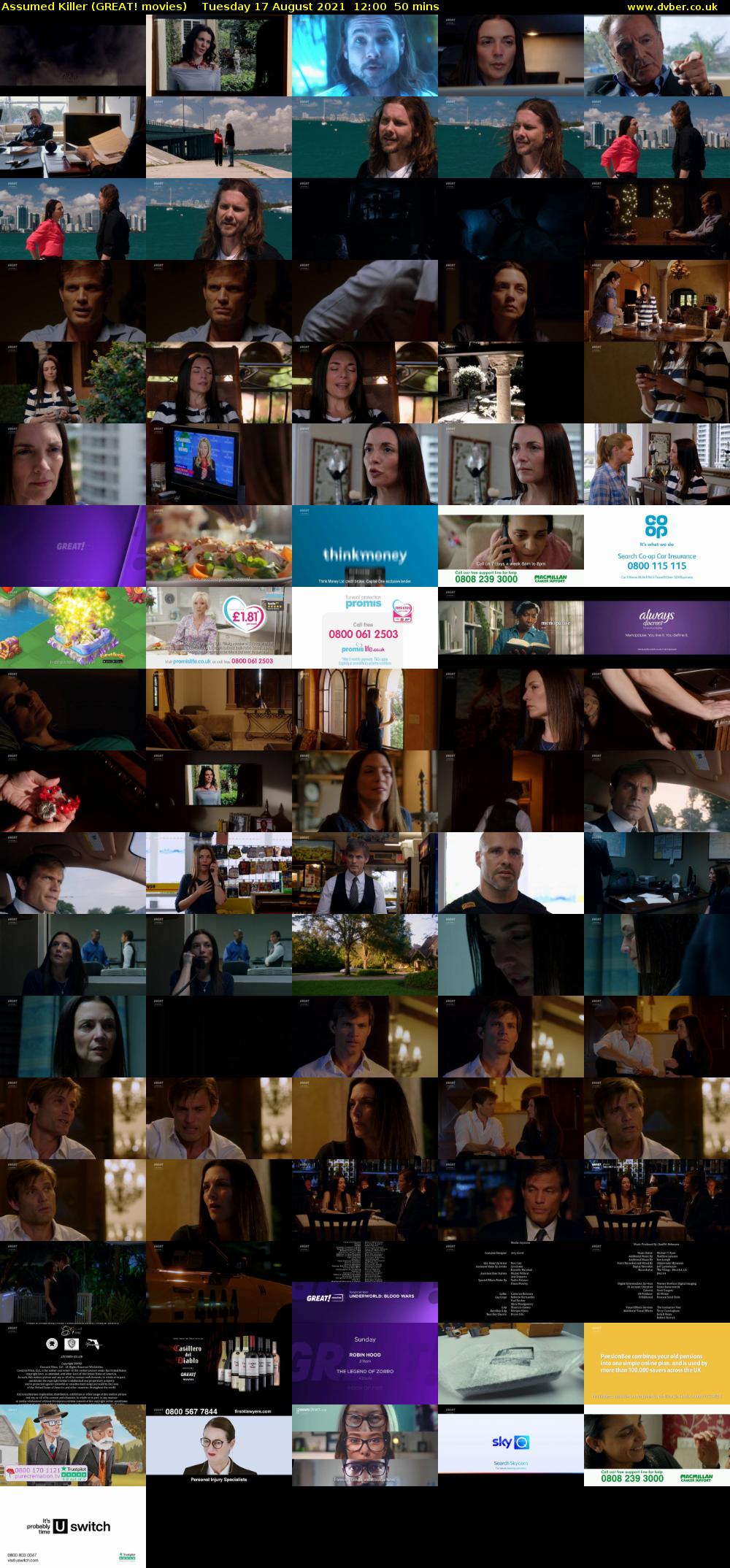 Assumed Killer (GREAT! movies) Tuesday 17 August 2021 12:00 - 12:50