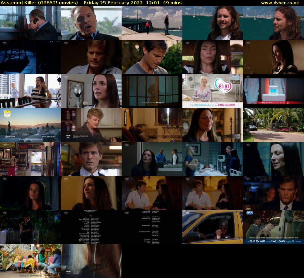 Assumed Killer (GREAT! movies) Friday 25 February 2022 12:01 - 12:50