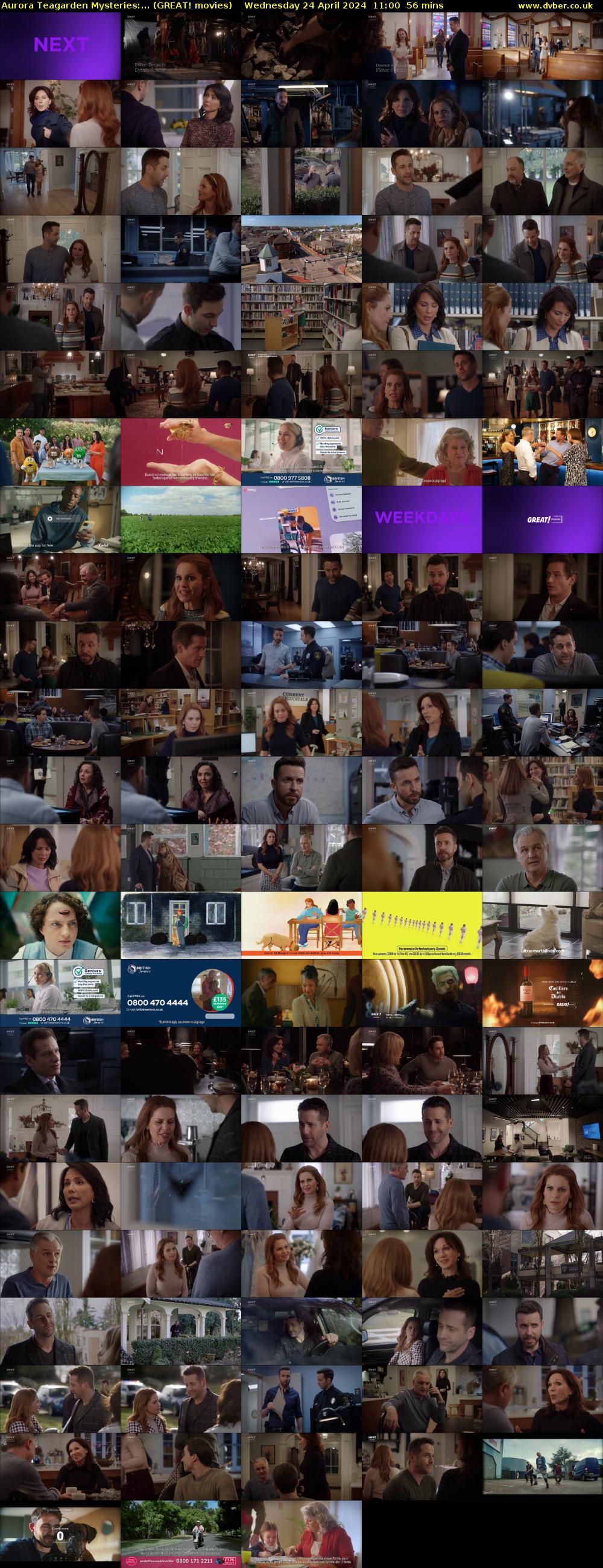 Aurora Teagarden Mysteries:... (GREAT! movies) Wednesday 24 April 2024 11:00 - 11:56