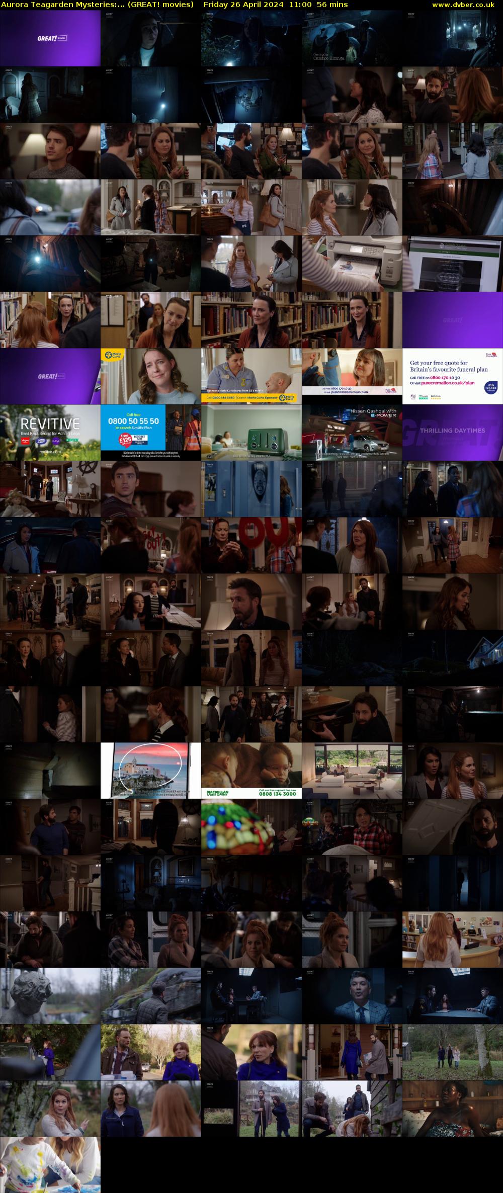 Aurora Teagarden Mysteries:... (GREAT! movies) Friday 26 April 2024 11:00 - 11:56