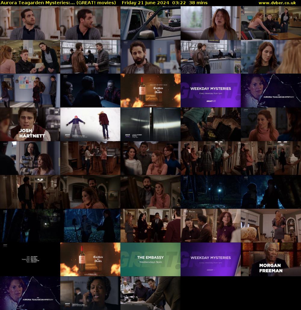 Aurora Teagarden Mysteries:... (GREAT! movies) Friday 21 June 2024 03:22 - 04:00