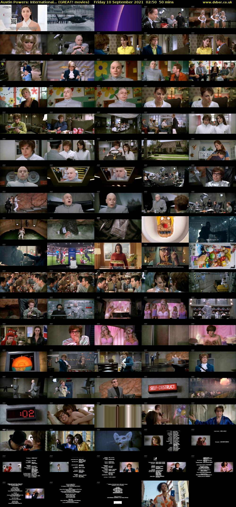 Austin Powers: International... (GREAT! movies) Friday 10 September 2021 02:50 - 03:40
