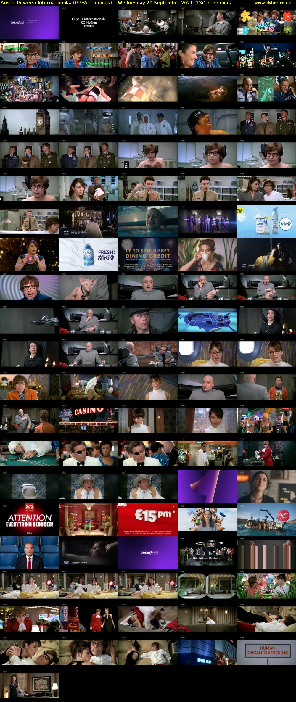 Austin Powers: International... (GREAT! movies) Wednesday 29 September 2021 23:15 - 00:10