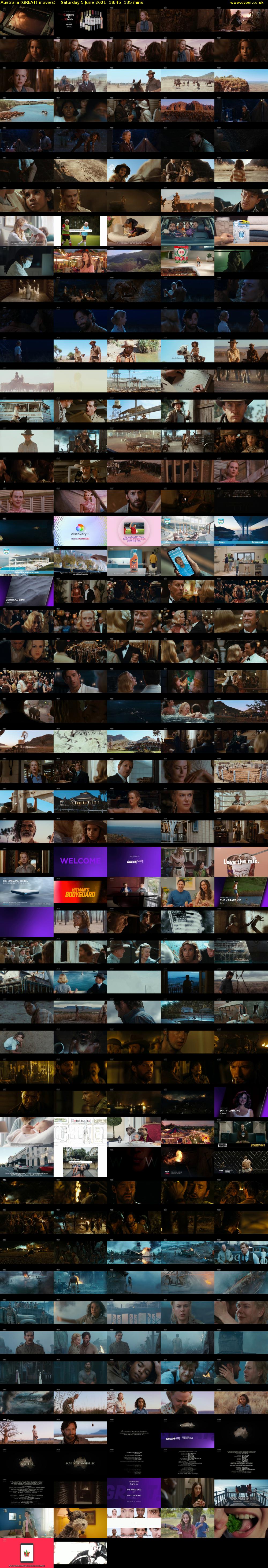 Australia (GREAT! movies) Saturday 5 June 2021 18:45 - 21:00