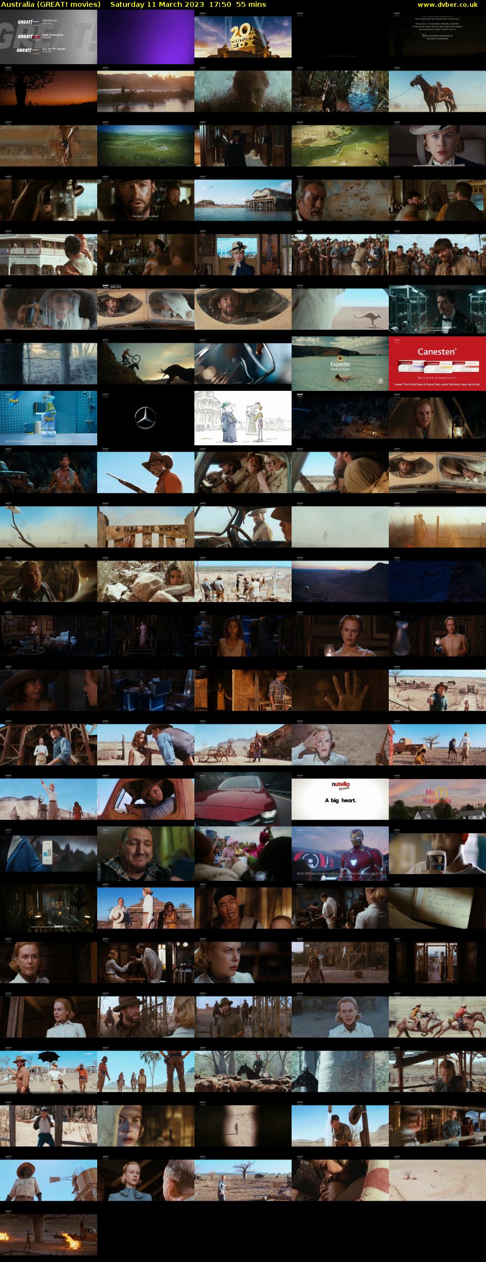 Australia (GREAT! movies) Saturday 11 March 2023 17:50 - 18:45