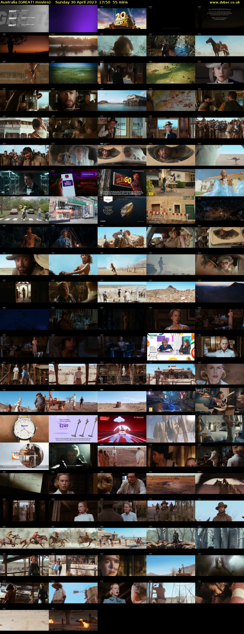 Australia (GREAT! movies) Sunday 30 April 2023 17:50 - 18:45