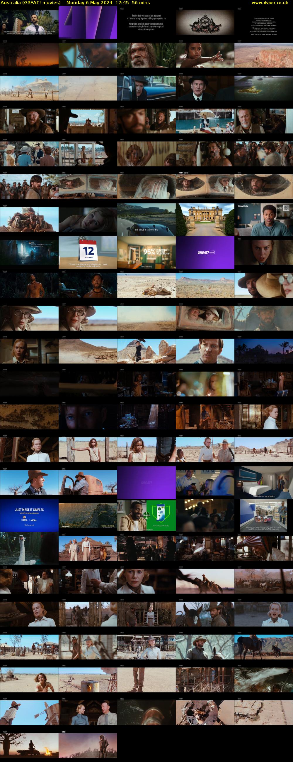 Australia (GREAT! movies) Monday 6 May 2024 17:45 - 18:41