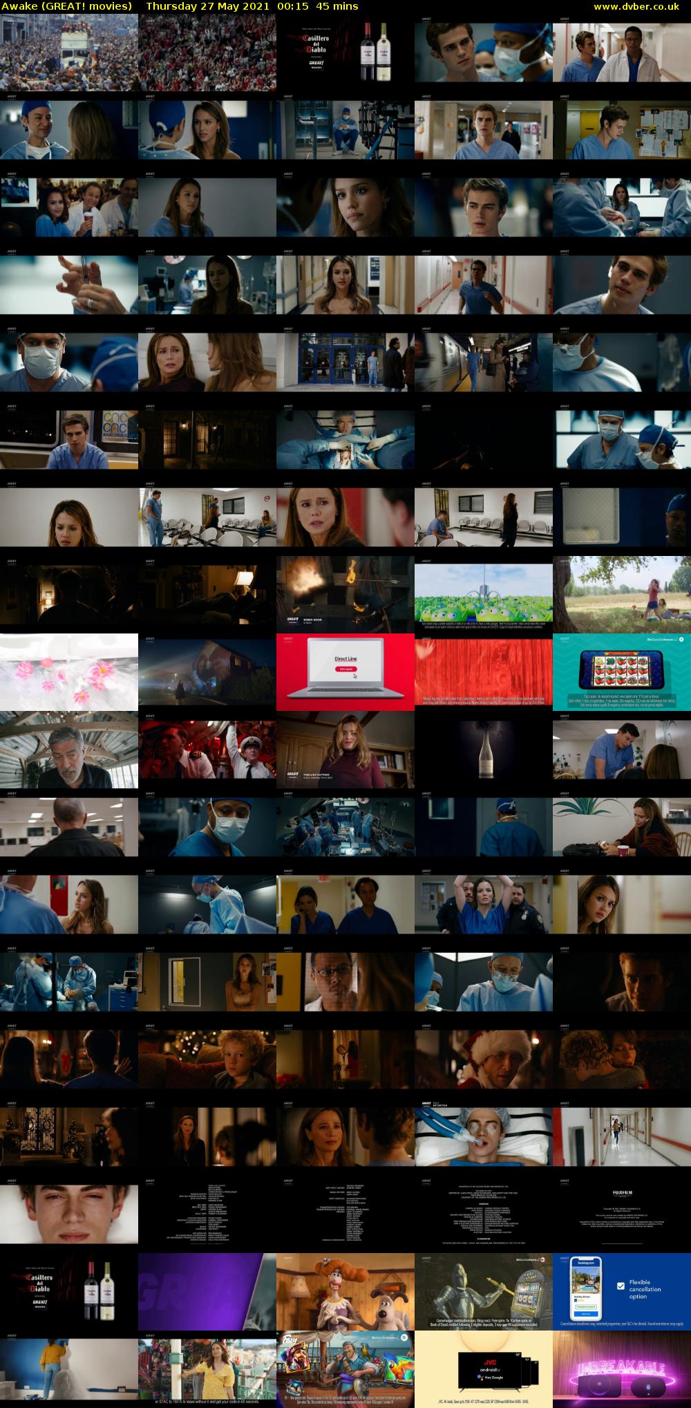 Awake (GREAT! movies) Thursday 27 May 2021 00:15 - 01:00