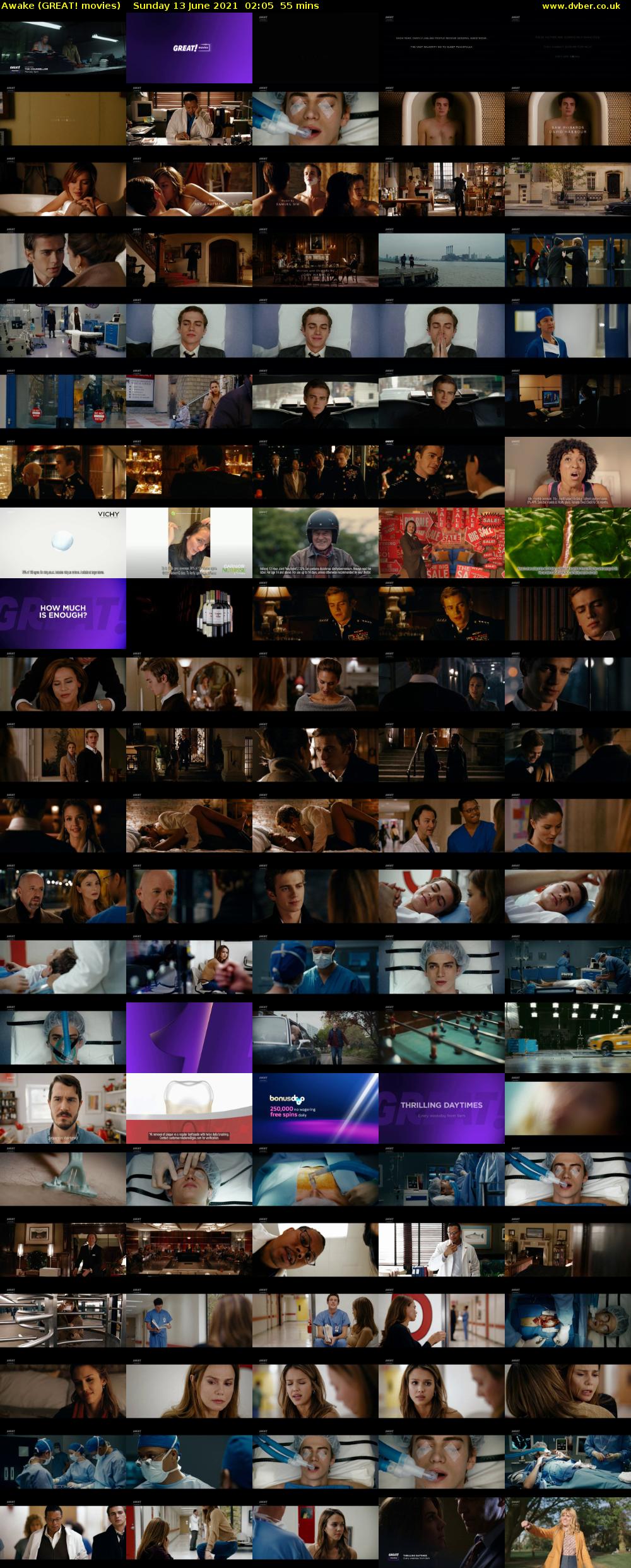 Awake (GREAT! movies) Sunday 13 June 2021 02:05 - 03:00