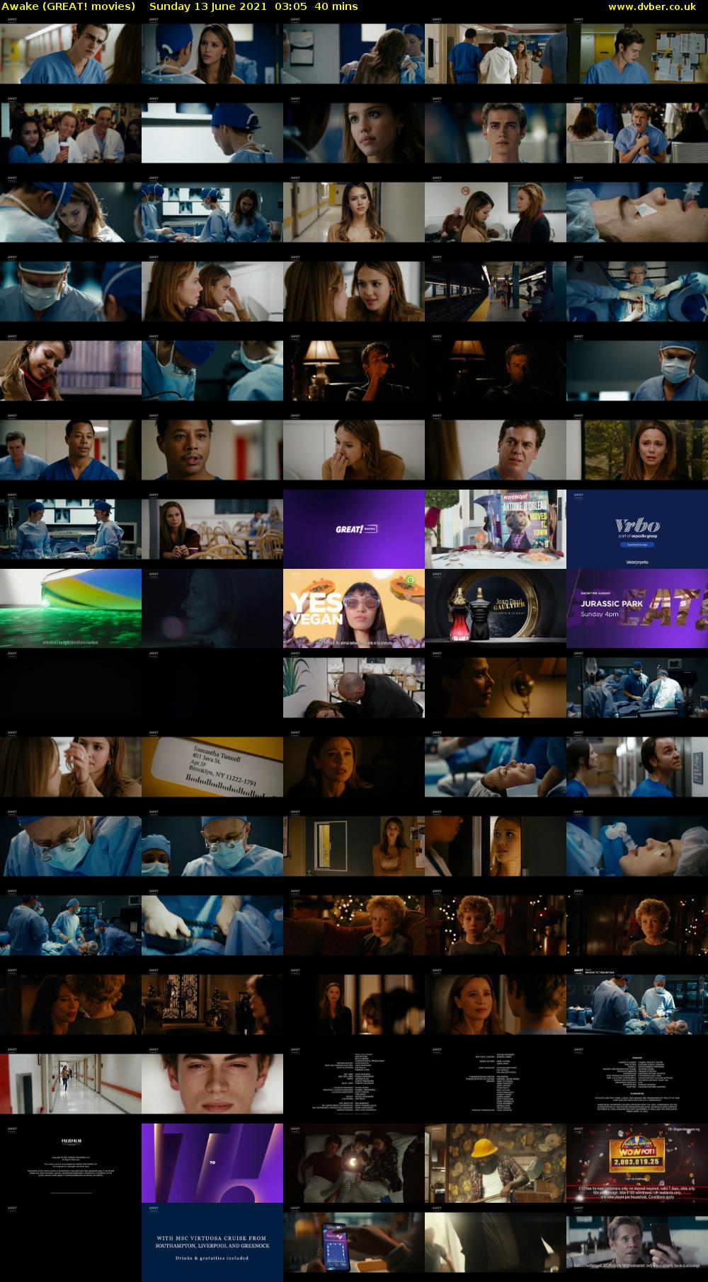 Awake (GREAT! movies) Sunday 13 June 2021 03:05 - 03:45