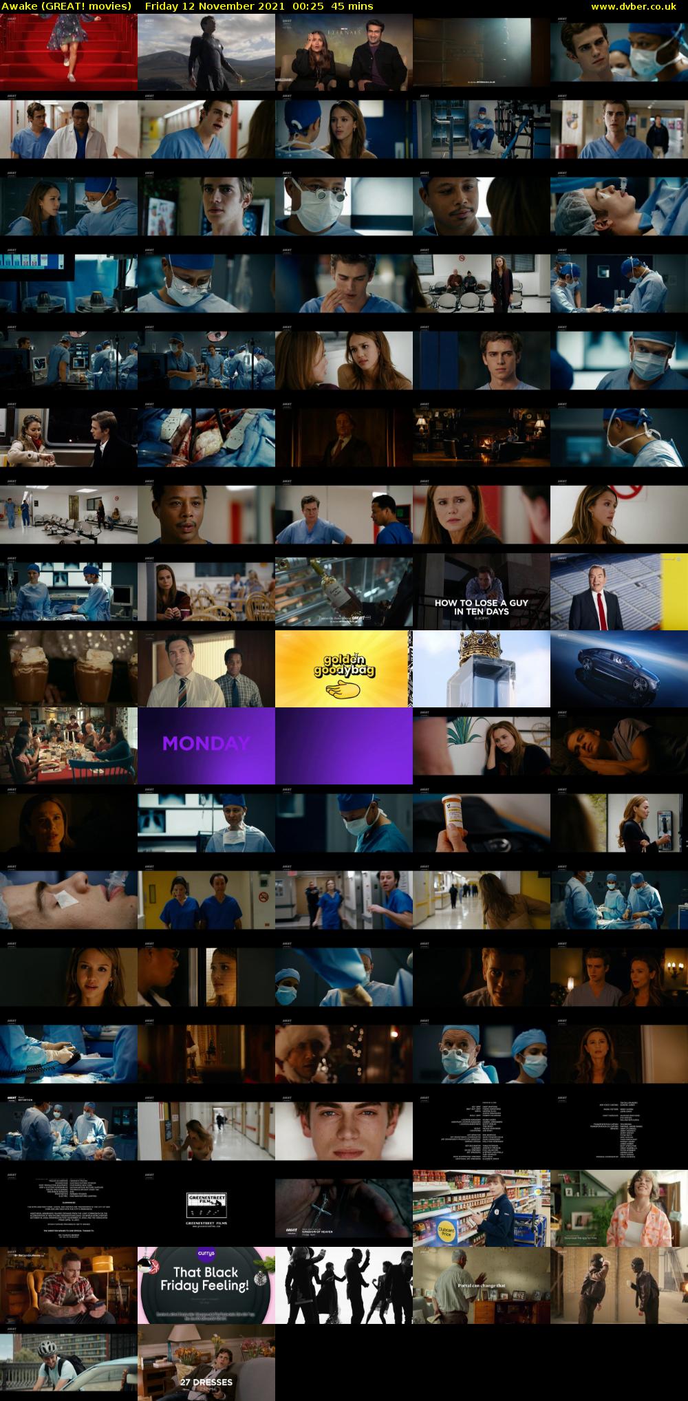 Awake (GREAT! movies) Friday 12 November 2021 00:25 - 01:10
