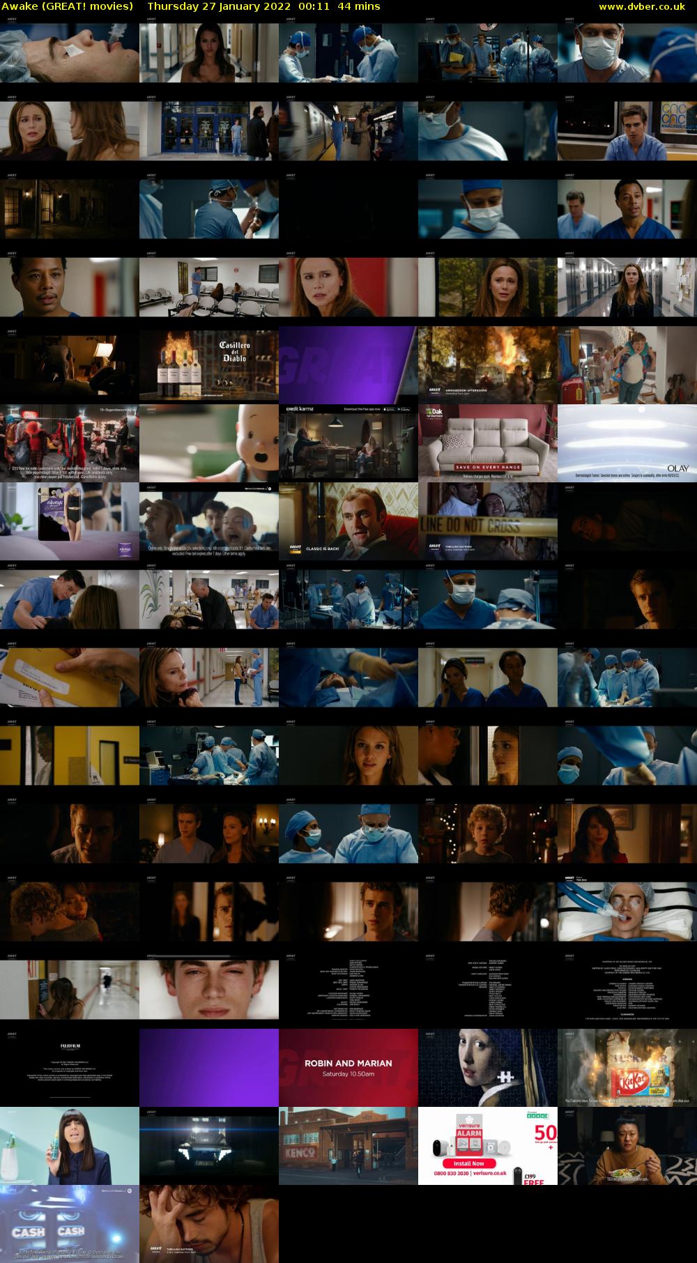 Awake (GREAT! movies) Thursday 27 January 2022 00:11 - 00:55