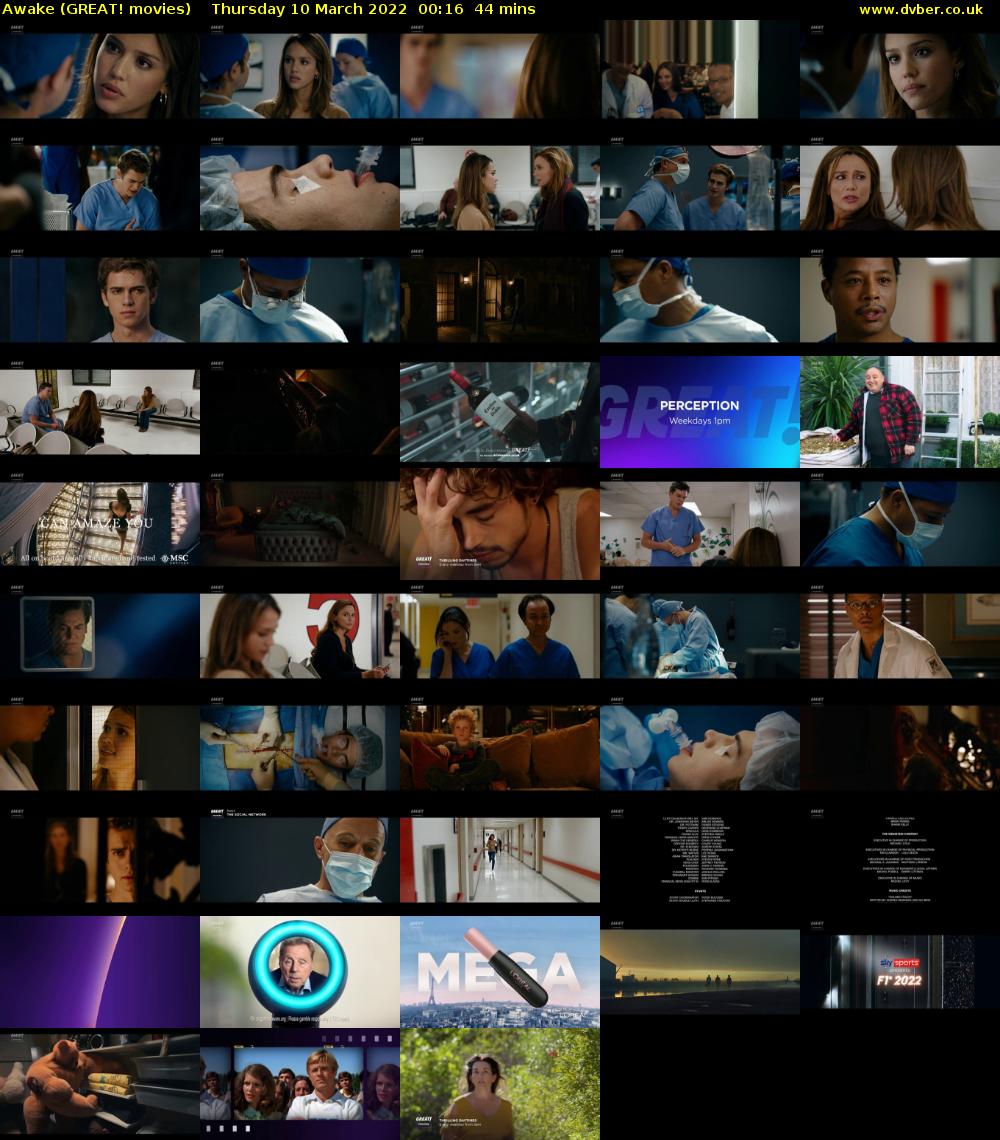 Awake (GREAT! movies) Thursday 10 March 2022 00:16 - 01:00