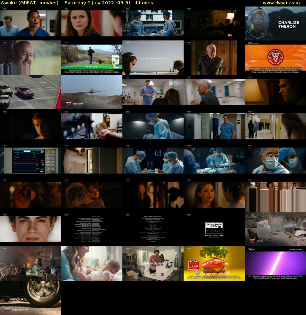 Awake (GREAT! movies) Saturday 9 July 2022 03:31 - 04:15