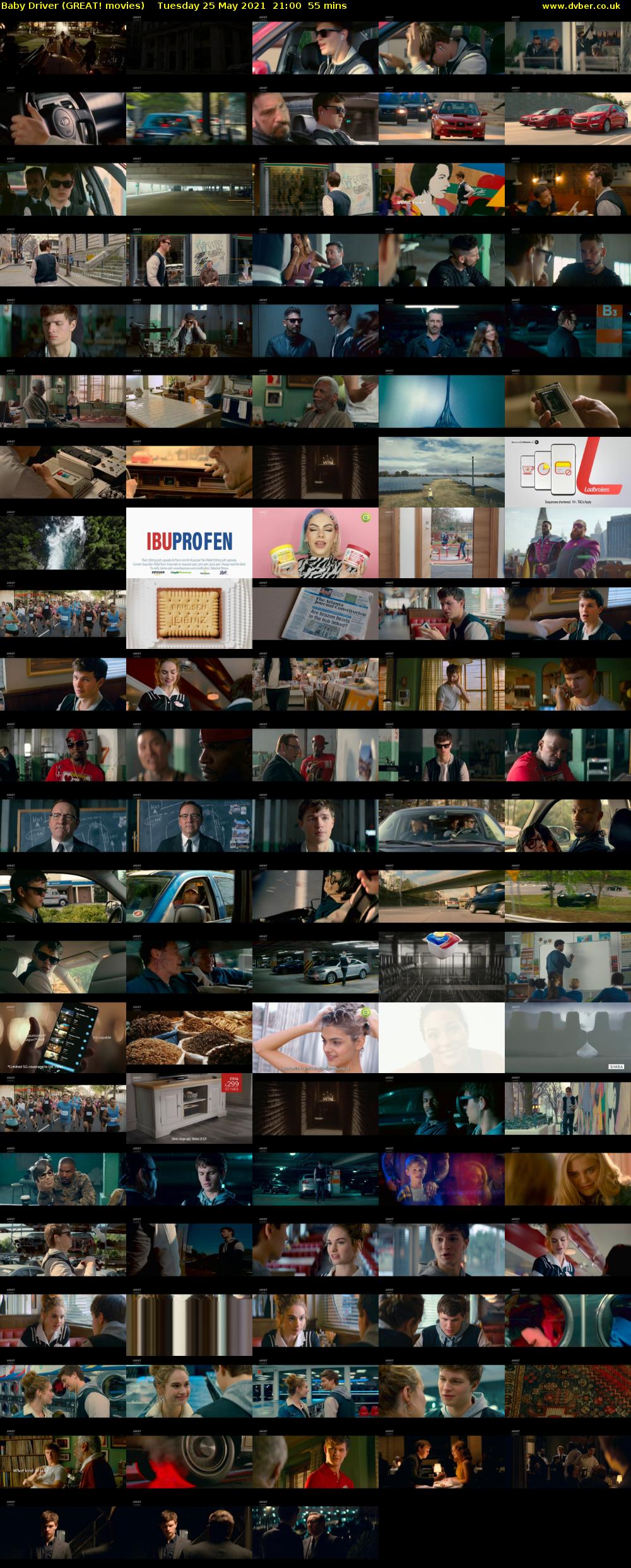 Baby Driver (GREAT! movies) Tuesday 25 May 2021 21:00 - 21:55