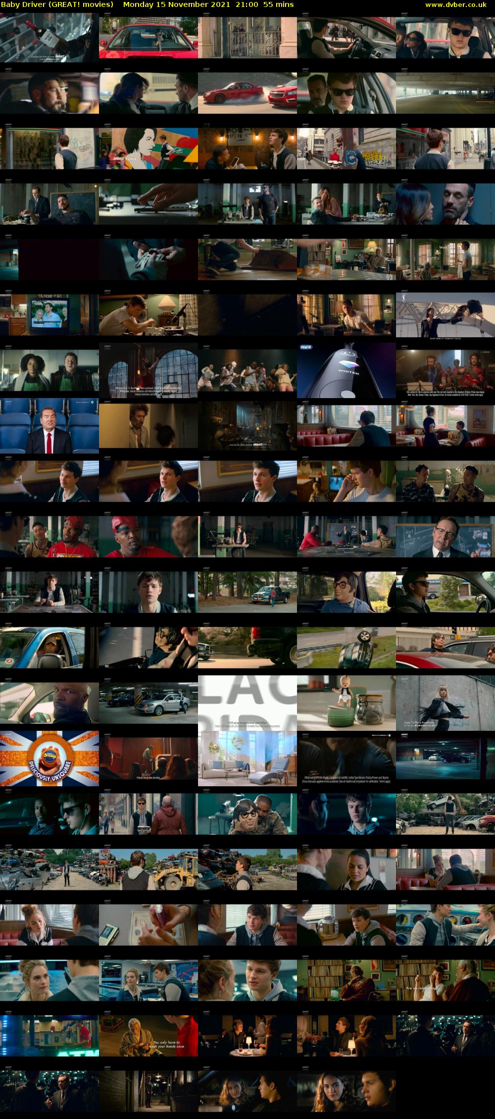 Baby Driver (GREAT! movies) Monday 15 November 2021 21:00 - 21:55