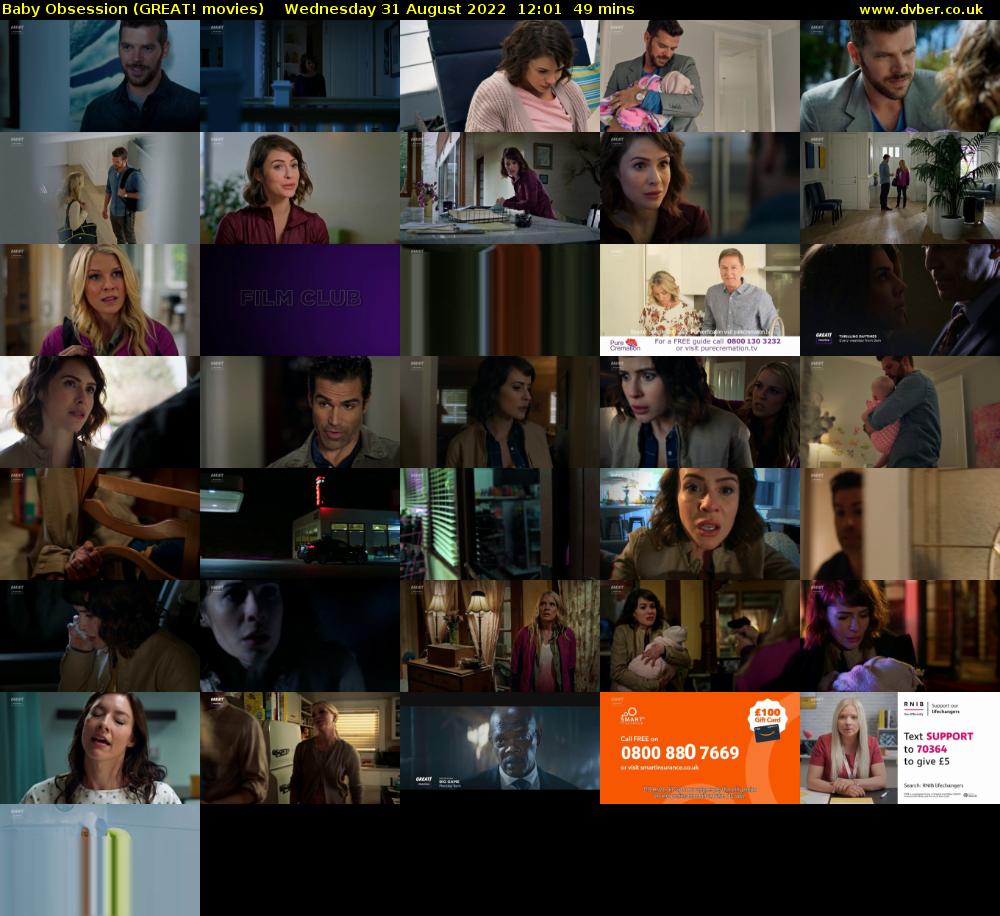 Baby Obsession (GREAT! movies) Wednesday 31 August 2022 12:01 - 12:50