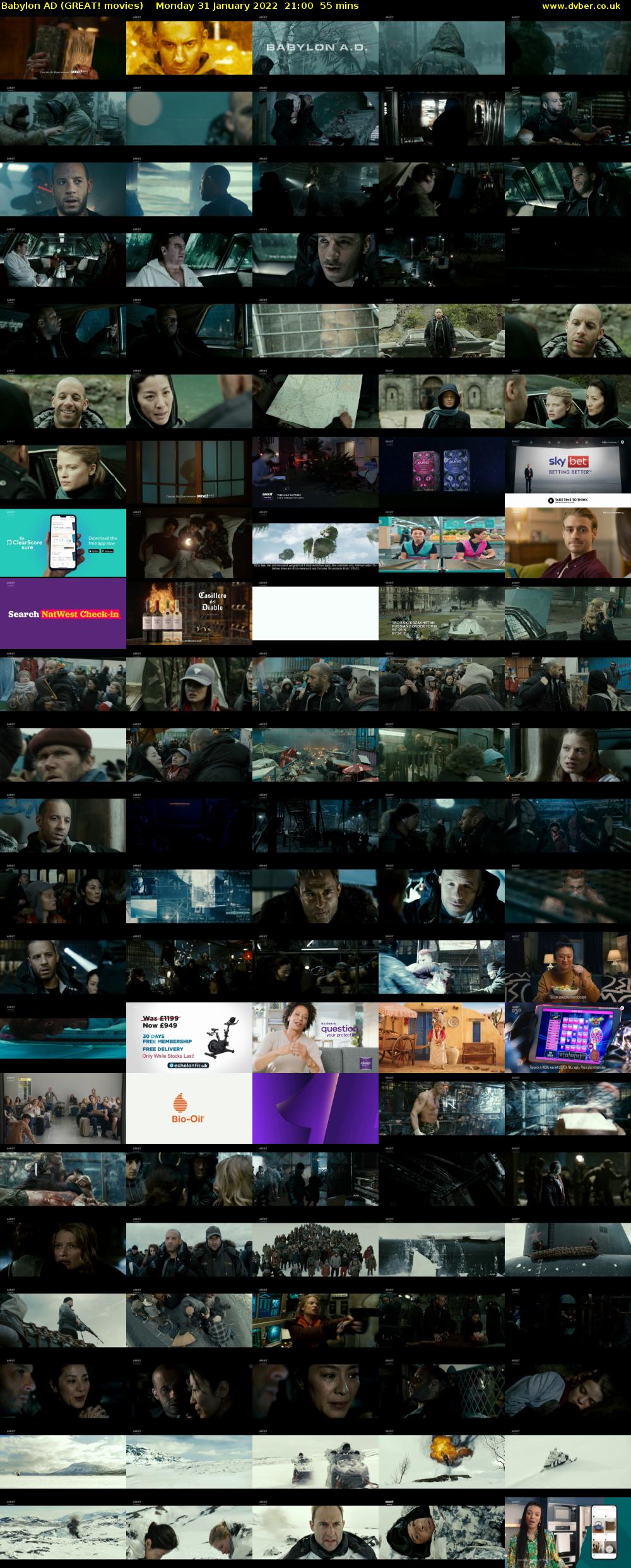 Babylon AD (GREAT! movies) Monday 31 January 2022 21:00 - 21:55