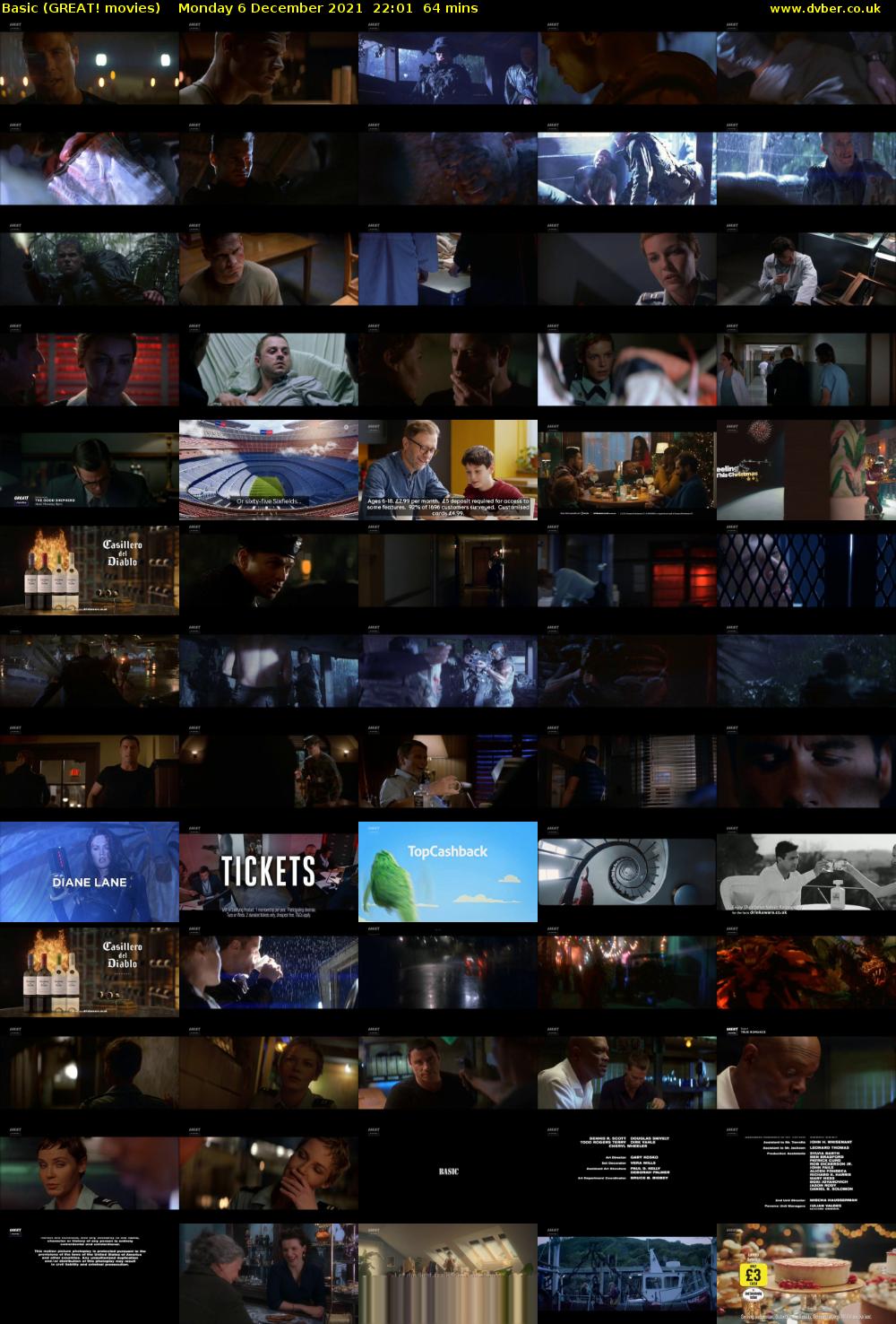 Basic (GREAT! movies) Monday 6 December 2021 22:01 - 23:05