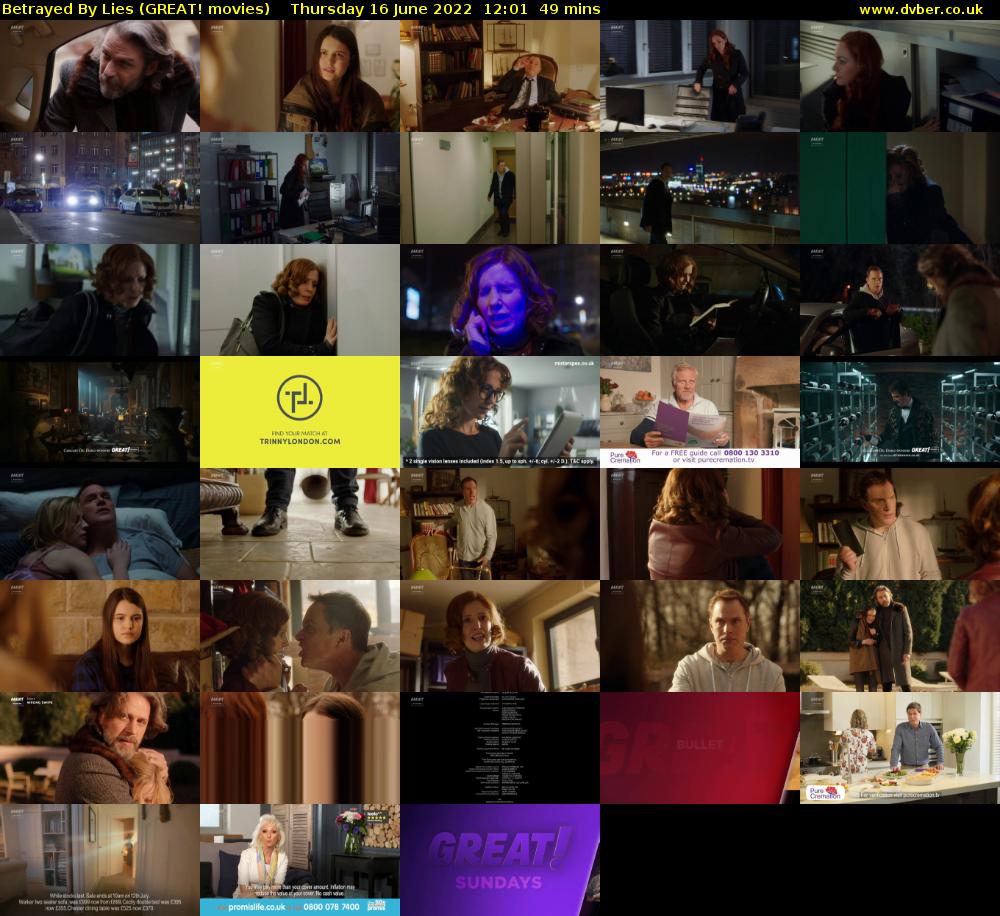 Betrayed By Lies (GREAT! movies) Thursday 16 June 2022 12:01 - 12:50