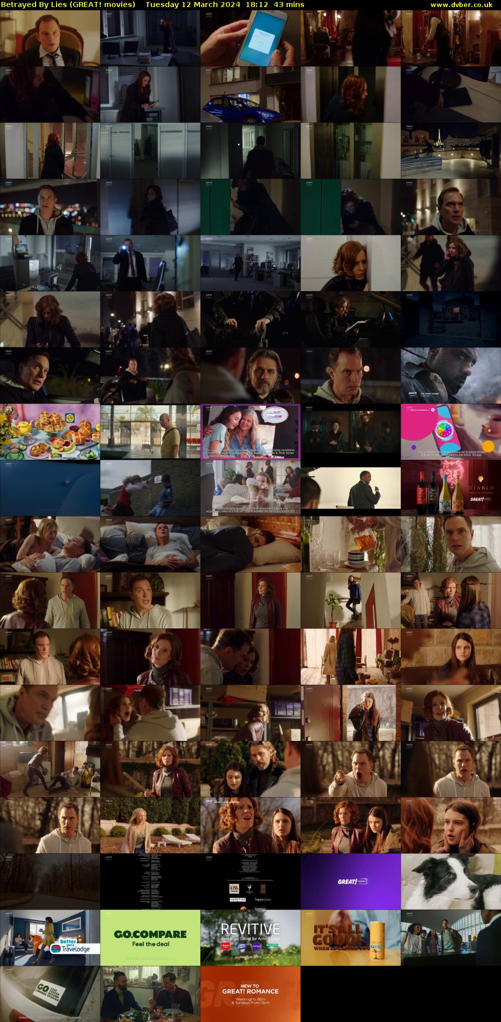 Betrayed By Lies (GREAT! movies) Tuesday 12 March 2024 18:12 - 18:55