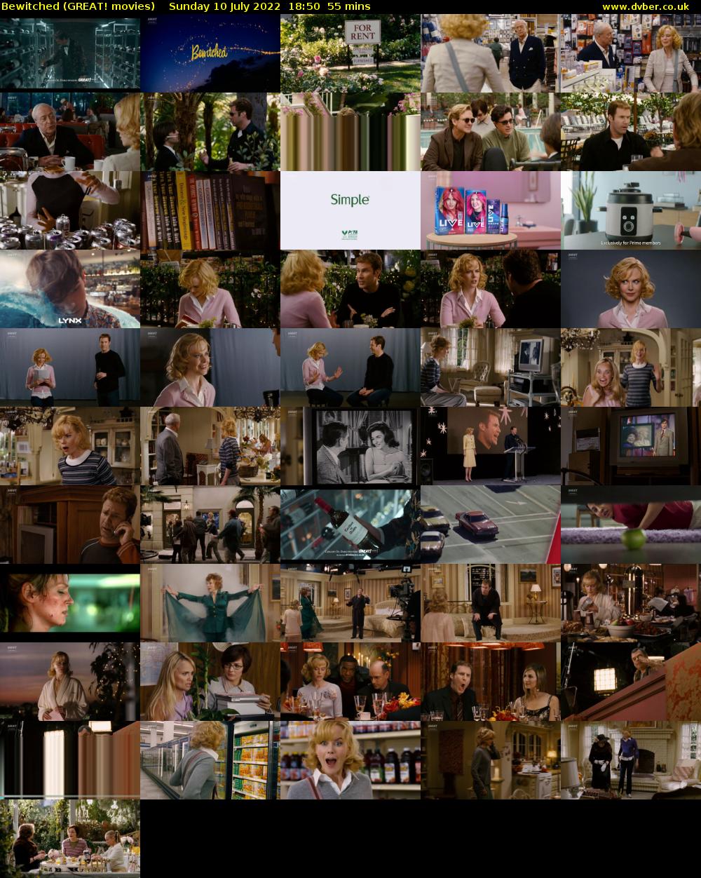 Bewitched (GREAT! movies) Sunday 10 July 2022 18:50 - 19:45