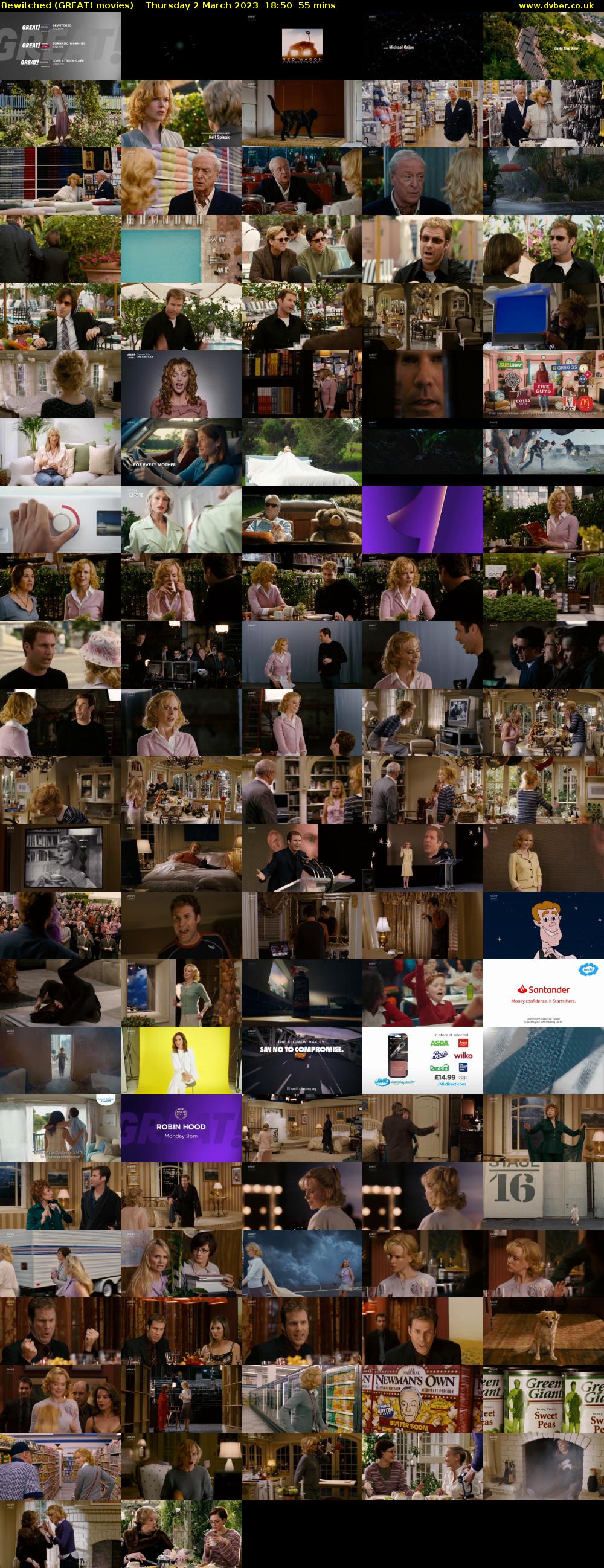 Bewitched (GREAT! movies) Thursday 2 March 2023 18:50 - 19:45