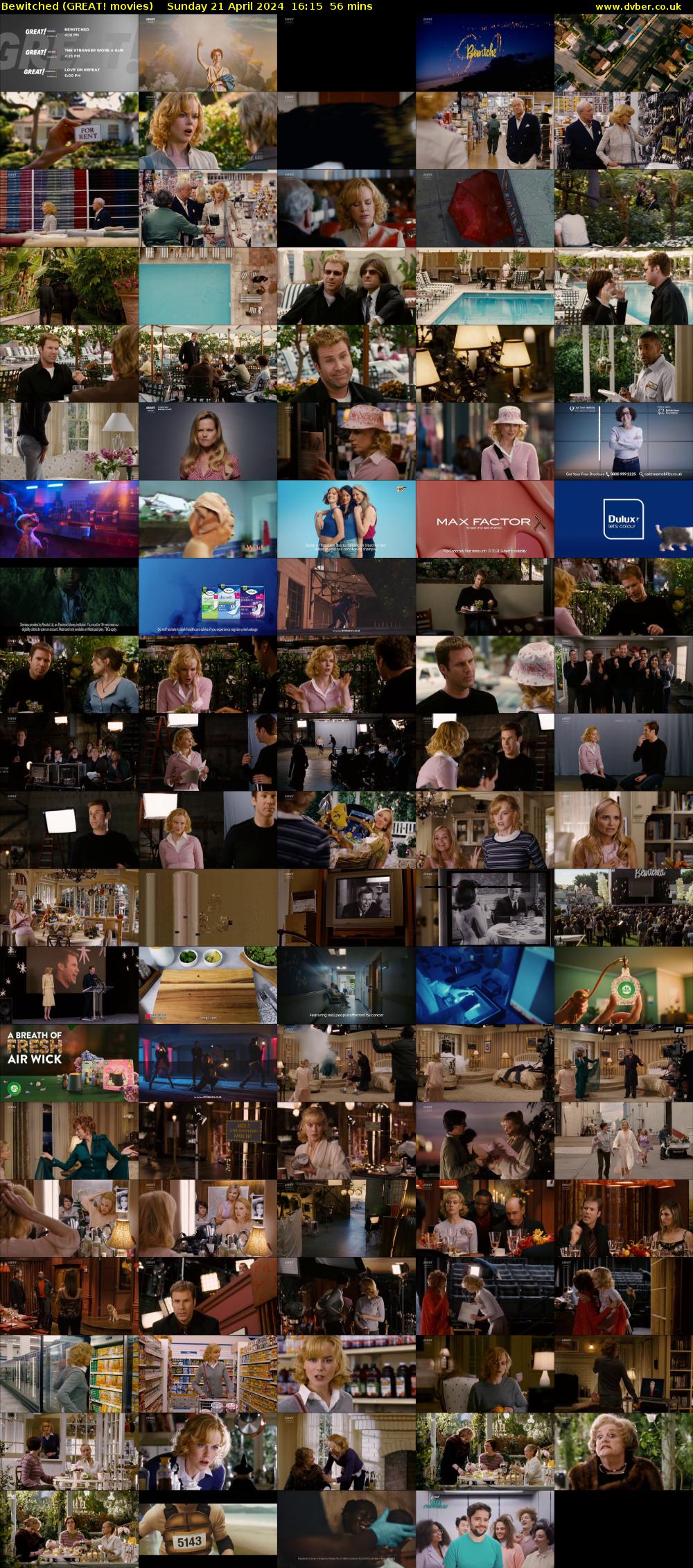 Bewitched (GREAT! movies) Sunday 21 April 2024 16:15 - 17:11