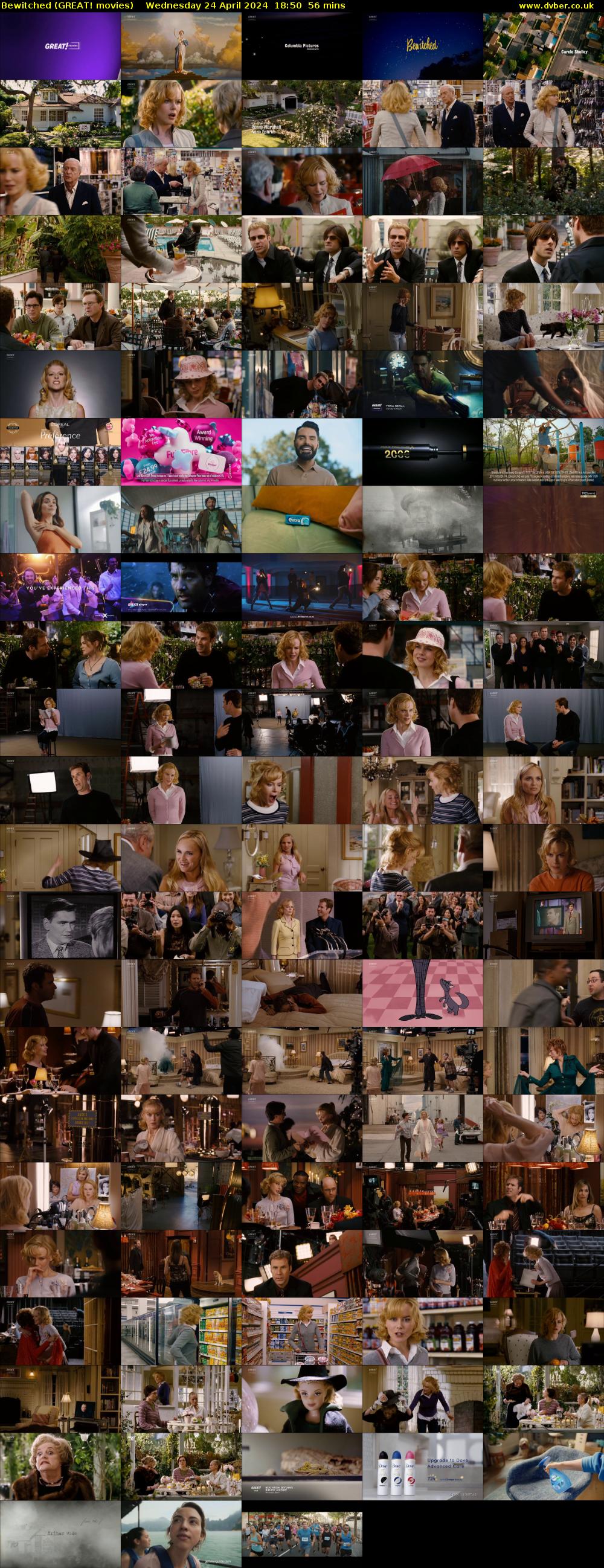 Bewitched (GREAT! movies) Wednesday 24 April 2024 18:50 - 19:46