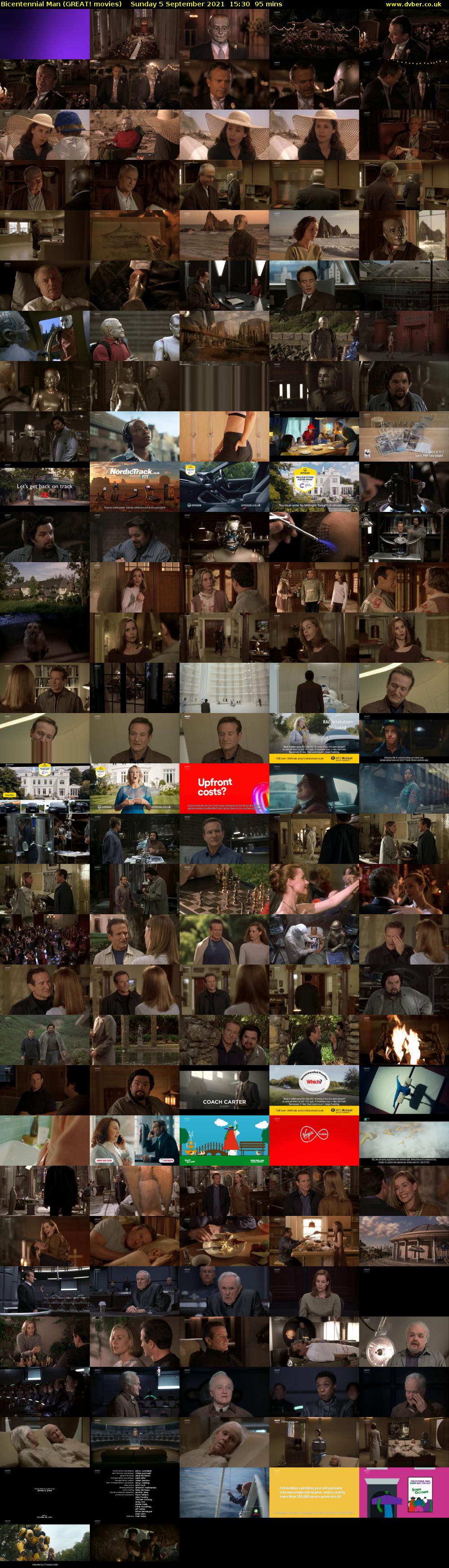 Bicentennial Man (GREAT! movies) Sunday 5 September 2021 15:30 - 17:05