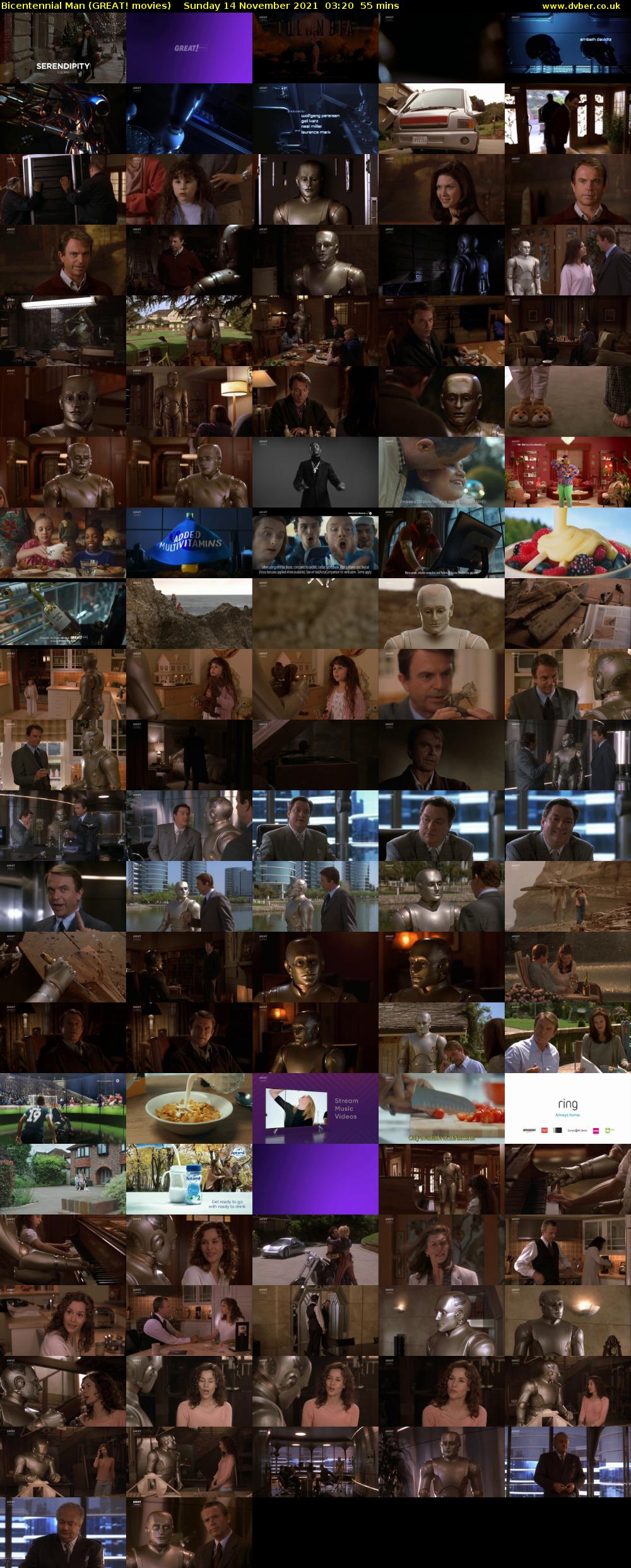 Bicentennial Man (GREAT! movies) Sunday 14 November 2021 03:20 - 04:15