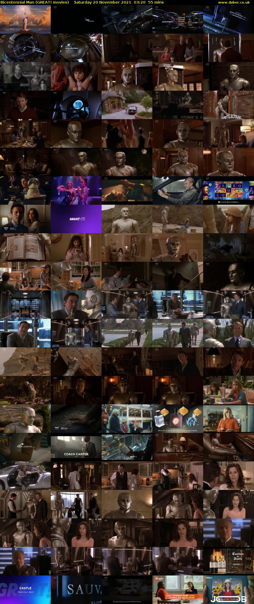 Bicentennial Man (GREAT! movies) Saturday 20 November 2021 03:20 - 04:15