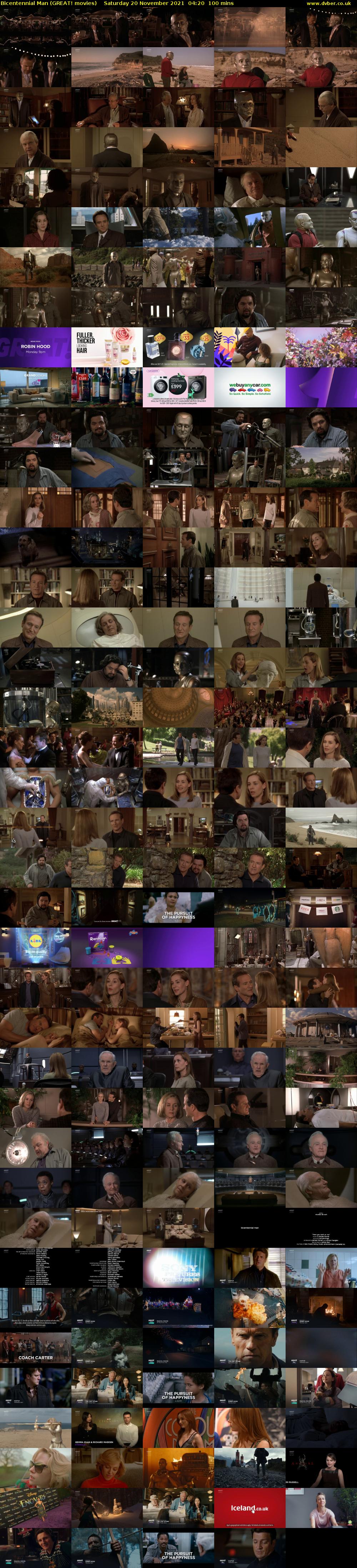 Bicentennial Man (GREAT! movies) Saturday 20 November 2021 04:20 - 06:00