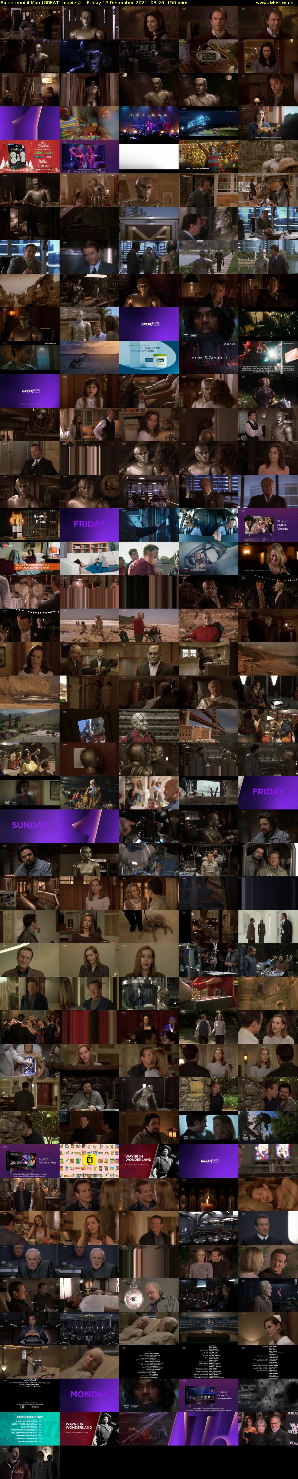Bicentennial Man (GREAT! movies) Friday 17 December 2021 03:20 - 05:50