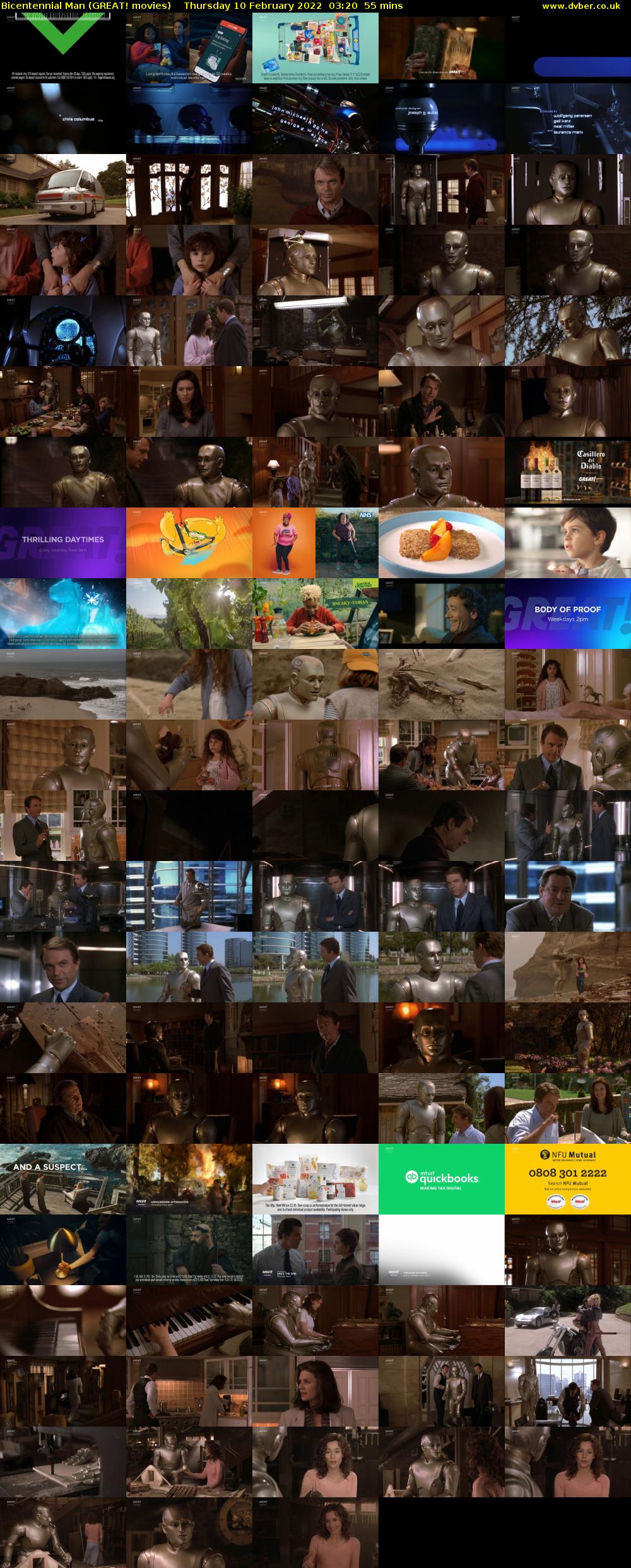 Bicentennial Man (GREAT! movies) Thursday 10 February 2022 03:20 - 04:15