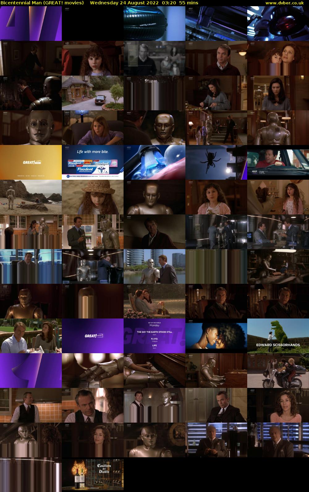 Bicentennial Man (GREAT! movies) Wednesday 24 August 2022 03:20 - 04:15