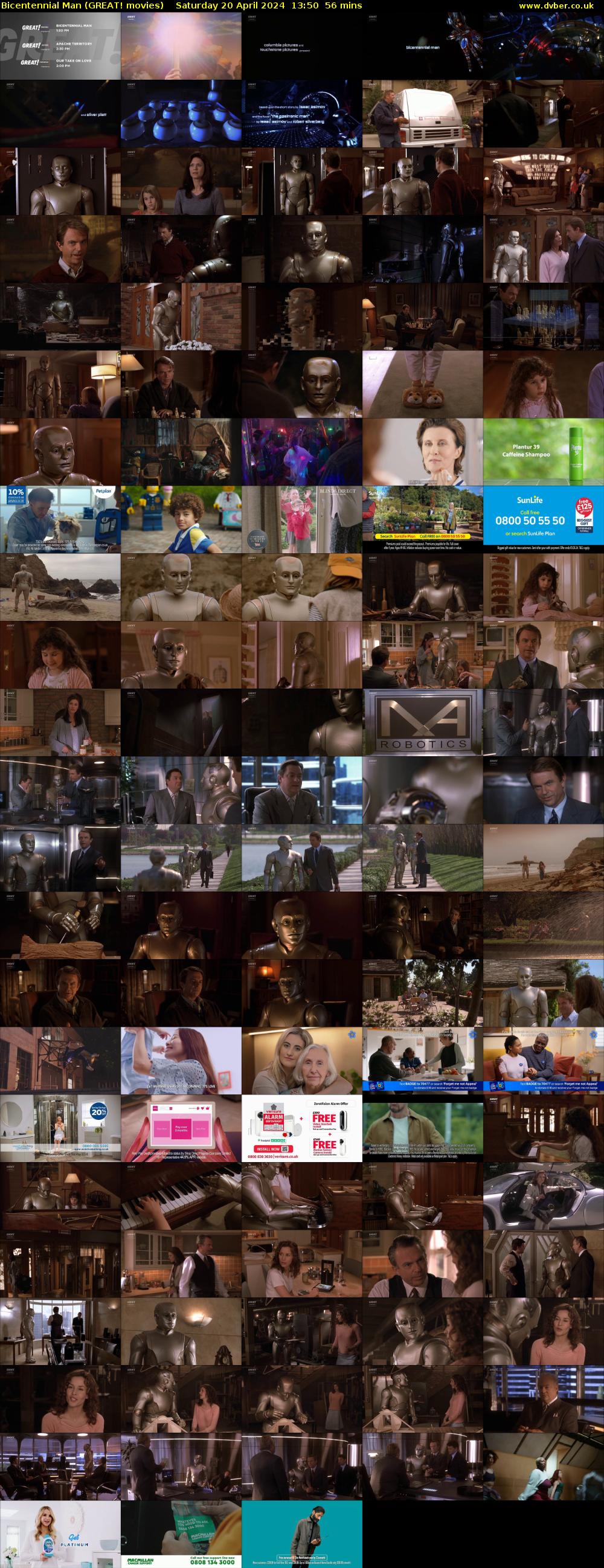 Bicentennial Man (GREAT! movies) Saturday 20 April 2024 13:50 - 14:46